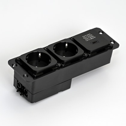 NETBOX EB Schuko socket and USB charger without frame NETBOX EB Schuko socket and USB charger without frame