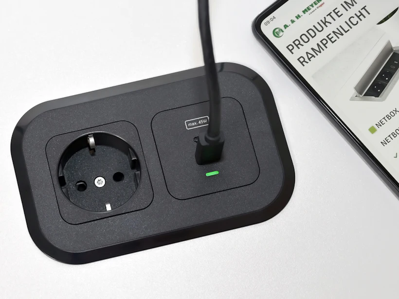 NETBOX sockets for furniture - A. & H. Meyer