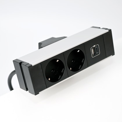 NETBOX Fusion 2 x Schuko and charger USB A+C NETBOX Fusion 2 x Schuko and charger USB A+C