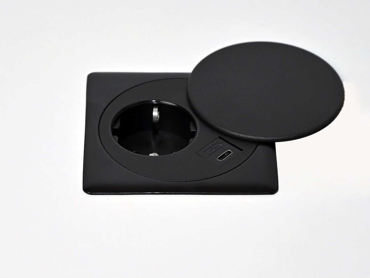 USB Typ C-Ladegerät mit 20 Watt für die Einbausteckdose NETBOX Point ...