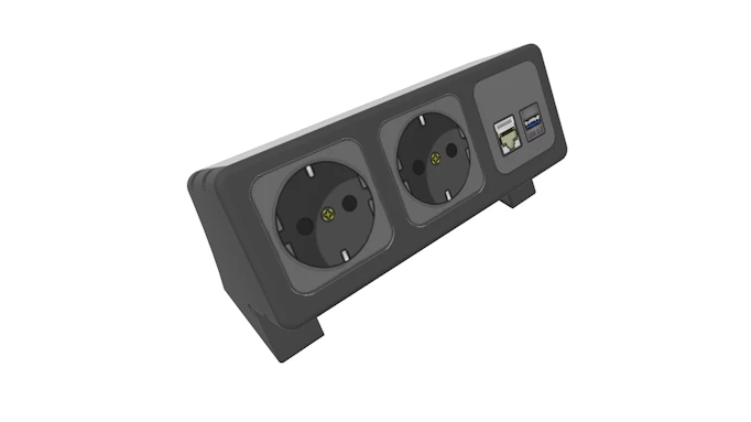 NETBOX Slim, Desktop sockets - A. & H. Meyer