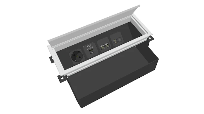 NETBOX Combi II, Built-in sockets - A. & H. Meyer