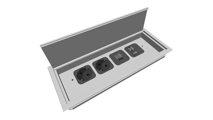 NETBOX Compact, Built-in sockets - A. & H. Meyer