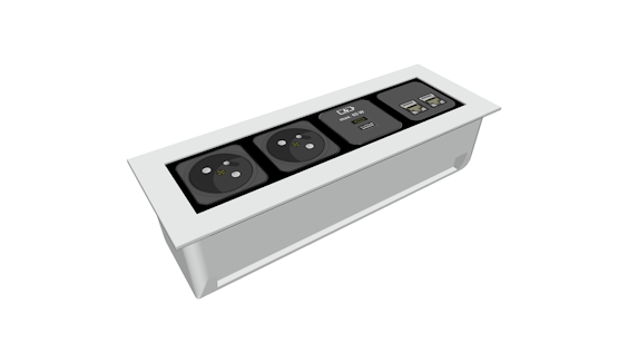 NETBOX Style, Built-in sockets - A. & H. Meyer