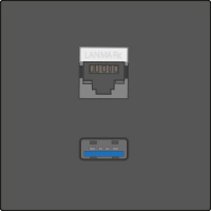 RJ45, USB 3.2 Type A Generation 1 RJ45, USB 3.2 Type A Generation 1