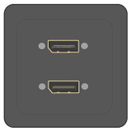 2 x DisplayPort 2 x DisplayPort