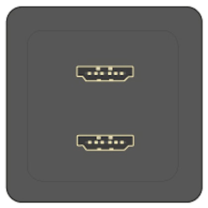2 x HDMI 2 x HDMI