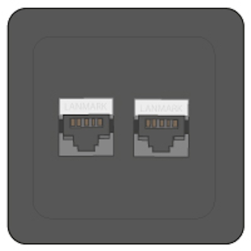 2 x RJ45 Cat. 6 + Cat. 6A Nexans 2 x RJ45 Cat. 6 + Cat. 6A Nexans