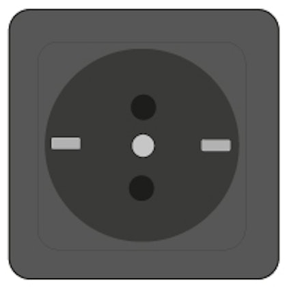 Schuko (waagerecht) Schuko (waagerecht)