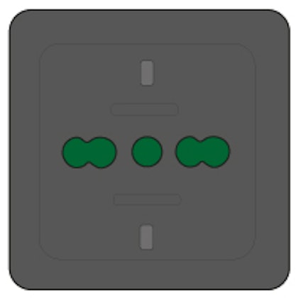 Schuko Italien (senkrecht), mit erhöhtem Berührschutz Schuko Italien (senkrecht), mit erhöhtem Berührschutz