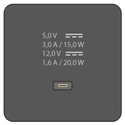 USB-Charger 1 x Type C USB-Charger 1 x Type C