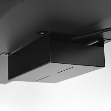 NETPLUS Cable tray mini PUK black under the table NETPLUS Cable tray mini PUK black under the table