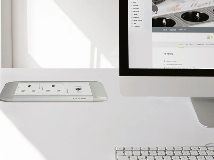 NETBOX Line, Built-in sockets - A. & H. Meyer